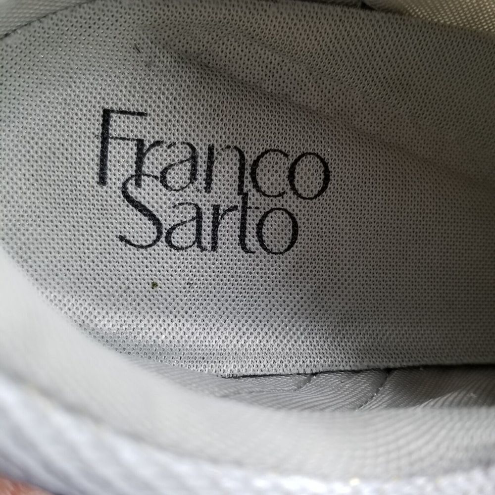 Franco Sarto Women Silver Imperial Distressed Sneakers 6.5 - Picture 8 of 8